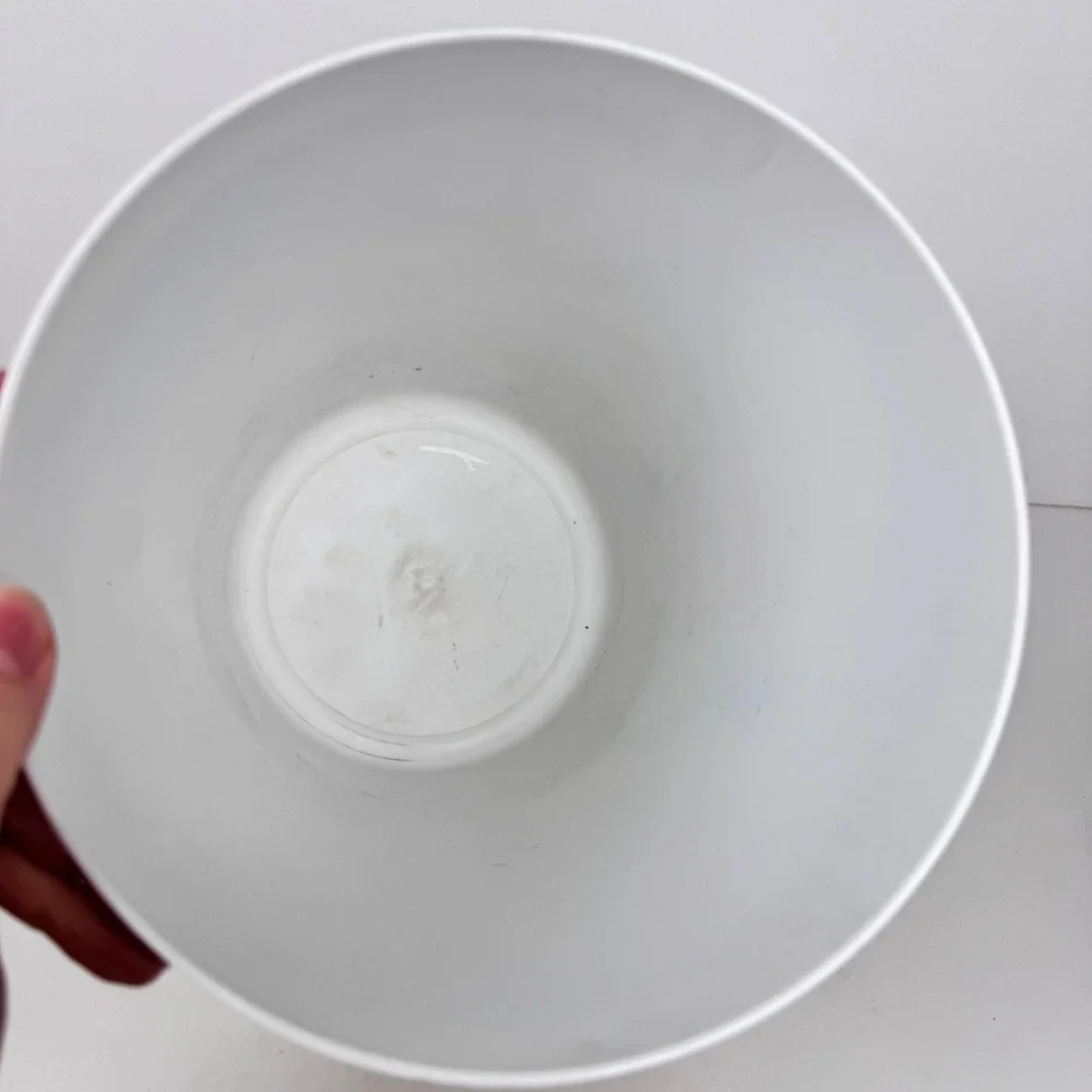 Rare Vtg Plastic Round Sunflower Garbage Can Bathroom Bedroom Grunge White Black